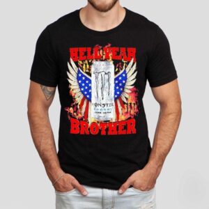 Zero Sugar White Monster Hell Yeah Brother Eagles Wings America Shirt