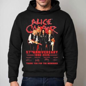 Alice Cooper Th Anniversary Thank You For The Memories Signatures Hoodie