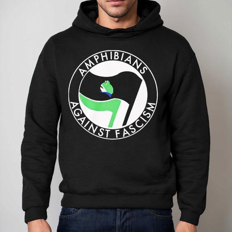 Amphibians Against Fascism Logo Frog Shirt Amphibians Against Fascism Logo Frog Shirt