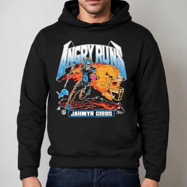 Angry Runs Jahmyr Gibbs Detroit Lions 2025 Shirt