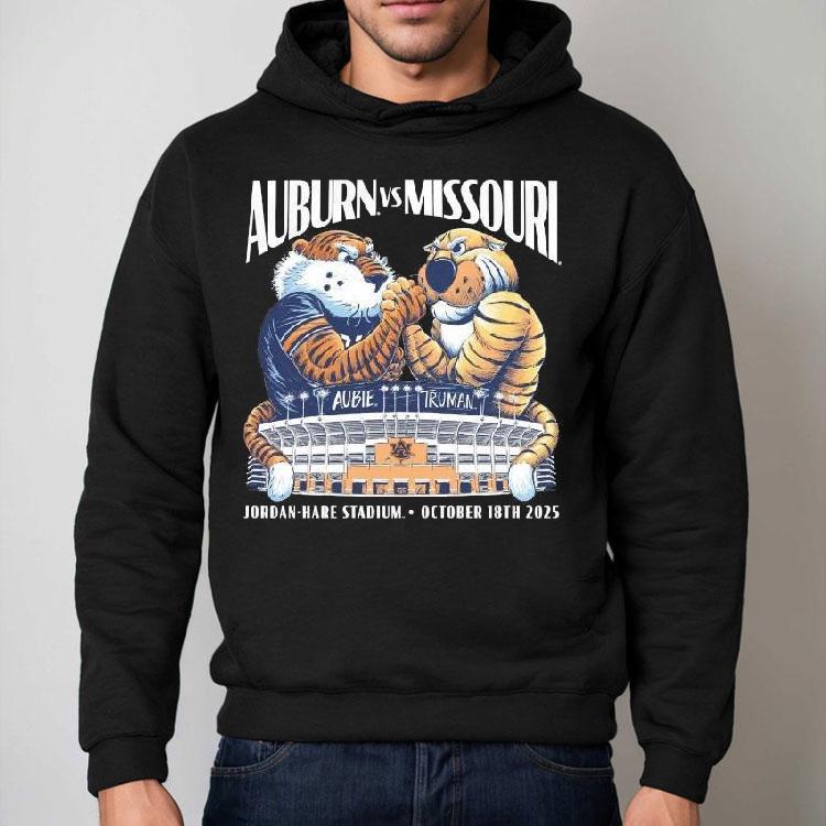 Auburn Tigers Vs Missouri Tigers Auble Truman Jordan Hare Stadium October 18th 2025 Shirt Auburn Tigers Vs Missouri Tigers Auble Truman Jordan Hare Stadium October 18th 2025 Shirt