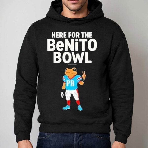 Bad Bunny X The Benito Football Here For The Benito Bowl 2025 Mascot Shirt