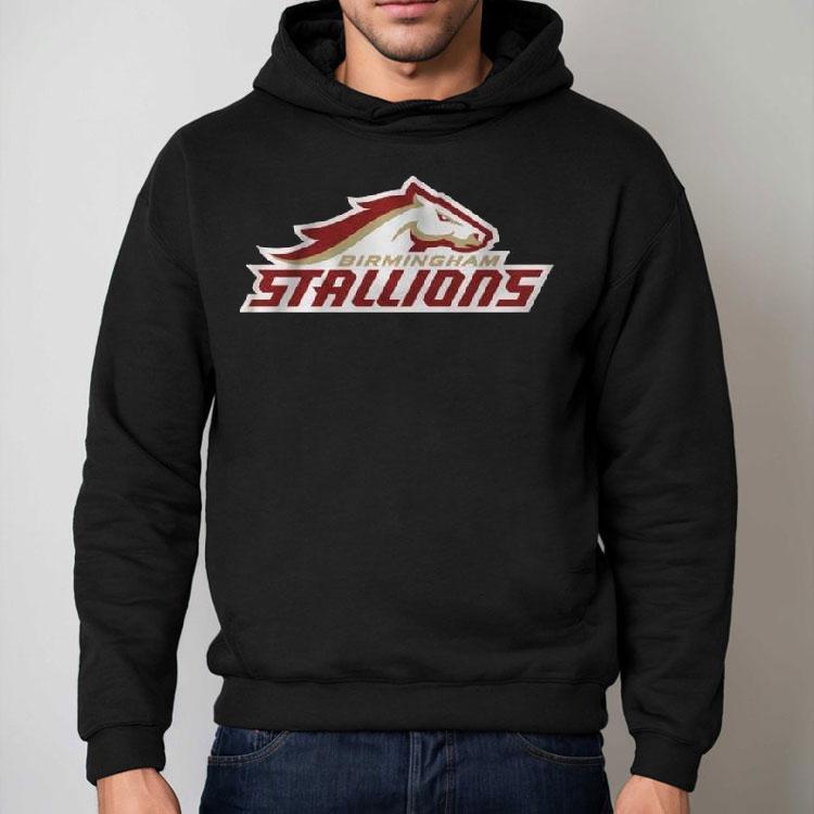 Birmingham Stallions Lockup Logo Shirt Birmingham Stallions Lockup Logo Shirt