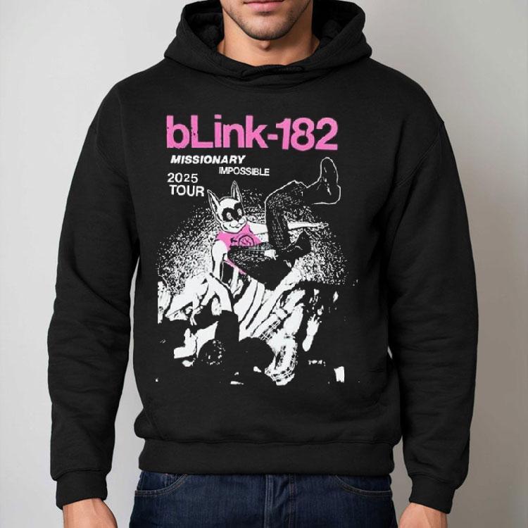 Blink 182 Missionary Impossible Tour 2025 Dates List Shirt Blink 182 Missionary Impossible Tour 2025 Dates List Shirt