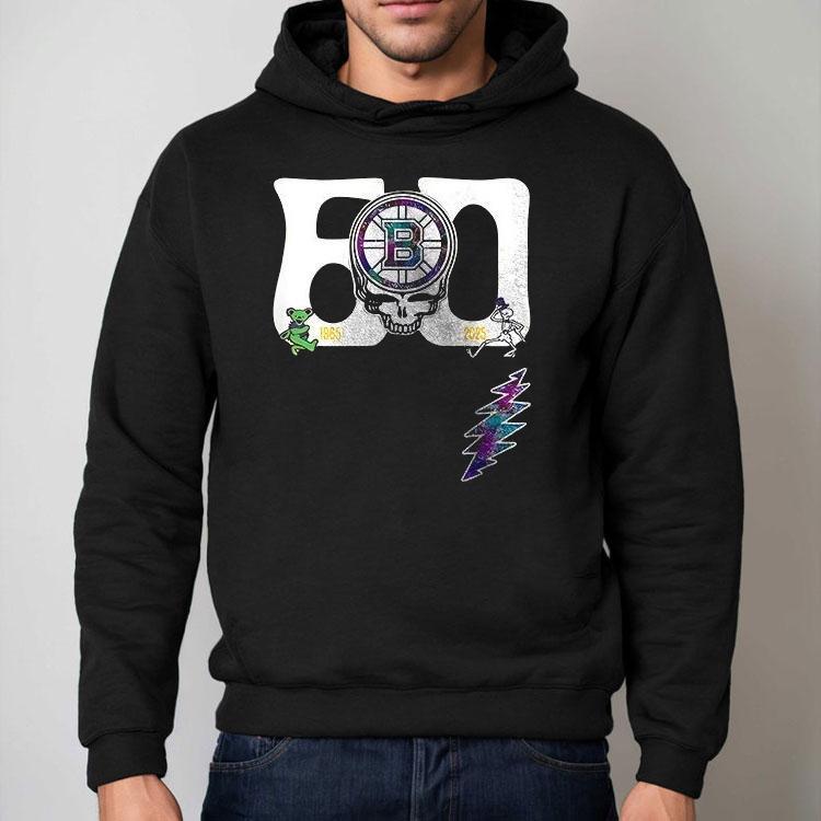 Boston Bruins Grateful Dead 60th Anniversary Logo Shirt Boston Bruins Grateful Dead 60th Anniversary Logo Shirt