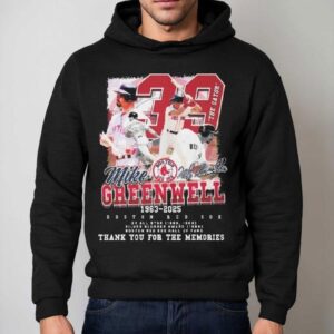 Boston Red Sox Hall Of Fame Mike Greenwell 1963-2025 The Gator Thank You For The Memories Signatures Shirt 2 Boston Red Sox Hall Of Fame Mike Greenwell The Gator Thank You For The Memories Signatures Hoodie