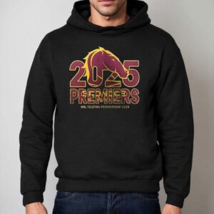 Brisbane Broncos Telstra Premiers National Rugby League Trophy Logo Hoodie
