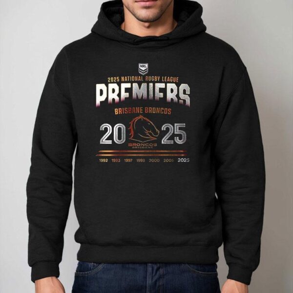 Brisbane Broncos 2025 Telstra Premiers Trophy Team Signature Shirt