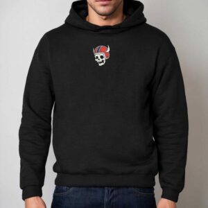 Buffalo Bills Born Here Therefore I Am Buffalo Die Hard Skull Logo Hoodie