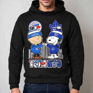 Charlie Brown And Snoopy X Toronto Blue Jays And Toronto Maple Leafs Hoodie