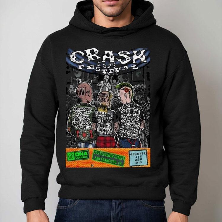 Crash Festival October 17 18, 2025 Dna Lounge In San Francisco Ca Shirt Crash Festival October 17 18, 2025 Dna Lounge In San Francisco Ca Shirt