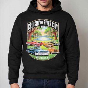 Cruisin The River City Moss Point Ms Classic Car Design Hoodie