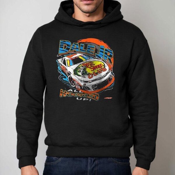 Dale Earnhardt Jr All Hooked Up Jr Motorsports  Team Apparel Car Racing Signature Shirt