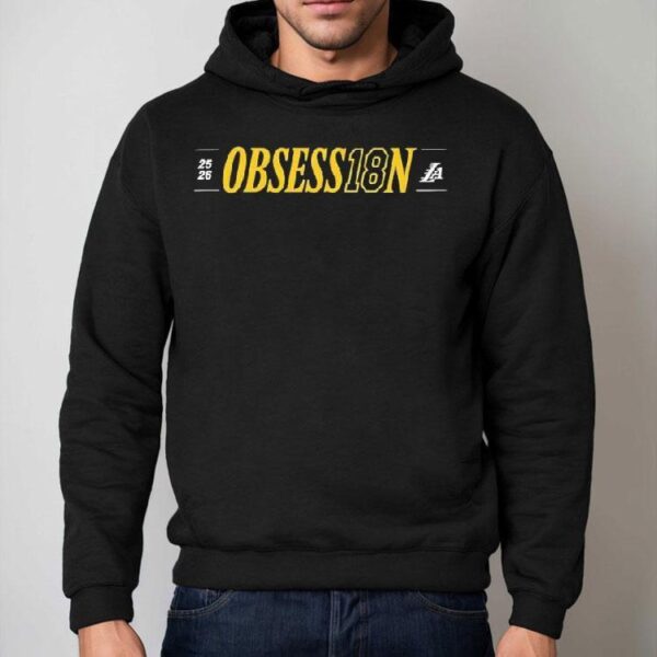 Deandre Ayton Wearing Obsess18n La 2025 2026 Los Angeles Lakers Shirt