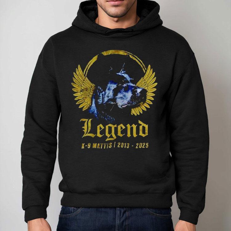Dog Wings Legend K-9 Mattis 2013 2025 Vintage Shirt Dog Wings Legend K-9 Mattis 2013 2025 Vintage Shirt