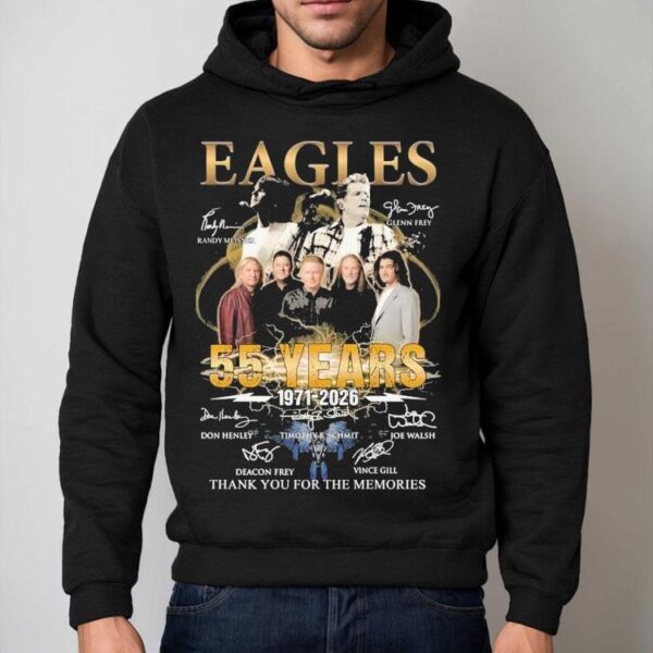 Eagles 55 Years 1971 2026 Thank You For The Memories Signatures Shirt