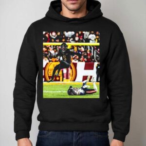 Father With Jayden Daniels And Chicago Bears Hoodie