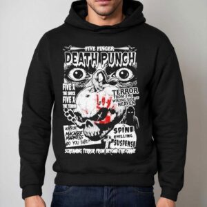Five Finger Death Punch X The Terror Screaming Terror From Beyond The Grave Eyes Hoodie