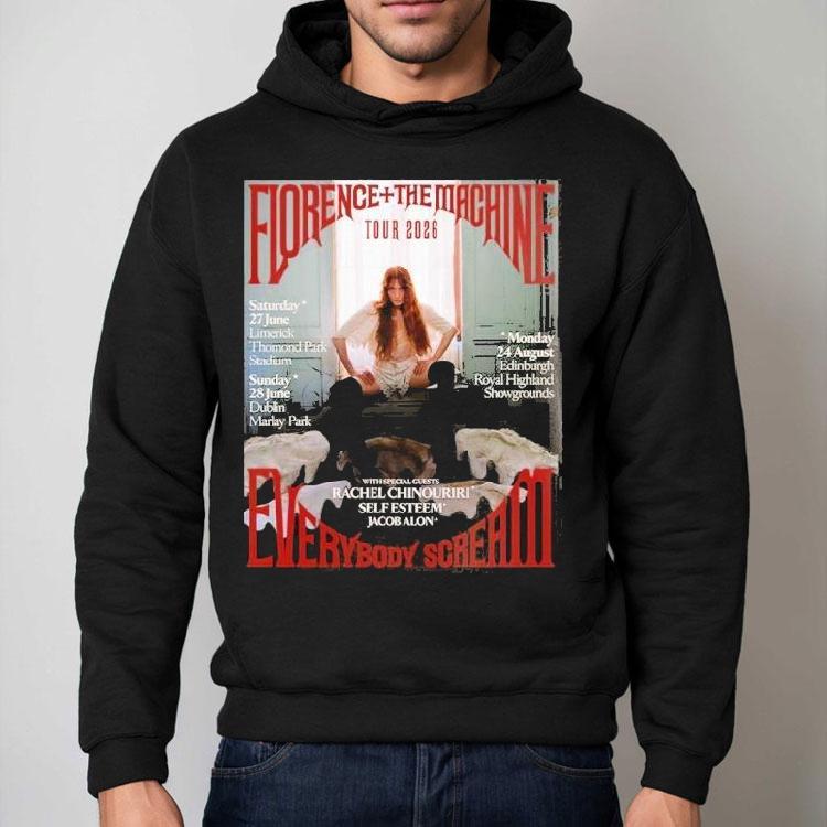 Florence And The Machine Everybody Scream Tour 2026 Shirt Florence And The Machine Everybody Scream Tour 2026 Shirt