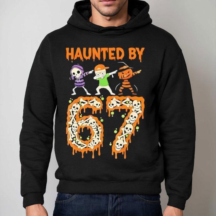 Haunted By 6-7 Halloween Skeleton Dabbing Meme Shirt Haunted By 6-7 Halloween Skeleton Dabbing Meme Shirt