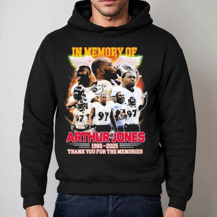 In Memory Of Arthur Jones Baltimore Ravens 1986 2025 Thank You For The Memories Wings Signature Shirt In Memory Of Arthur Jones Baltimore Ravens 1986 2025 Thank You For The Memories Wings Signature Shirt