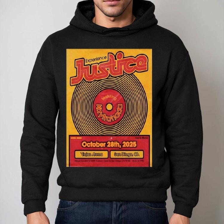 Justice October 28 2025 Viejas Arena In San Diego Ca Shirt Justice October 28 2025 Viejas Arena In San Diego Ca Shirt