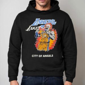 Kobe Bryant Skeleton Warren Lotas X Los Angeles Lakers City Of Angels Hoodie