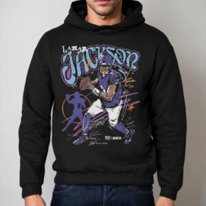 Lamar Jackson Baltimore Scribble Signature Hoodie