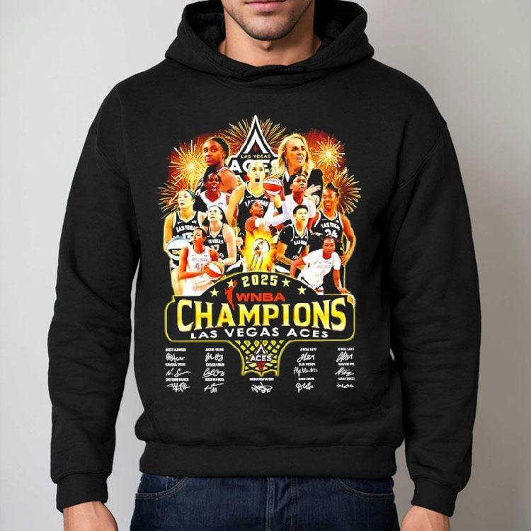Las Vegas Aces Victory 2025 Wnba Champions Signatures Team Shirt Las Vegas Aces Victory 2025 Wnba Champions Signatures Team Shirt