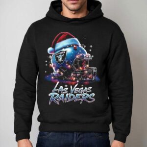 Las Vegas Raiders Nfl Halftone Christmas Helmet Series 2025 Shirt 2 Las Vegas Raiders Nfl Halftone Christmas Helmet Series Hoodie