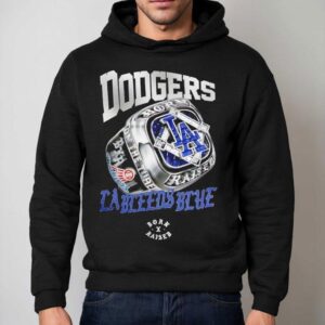 Los Angeles Dodgers New Era Born X Raised Ring Graphic Shirt 2 Los Angeles Dodgers New Era Born X Raised Ring Graphic Hoodie