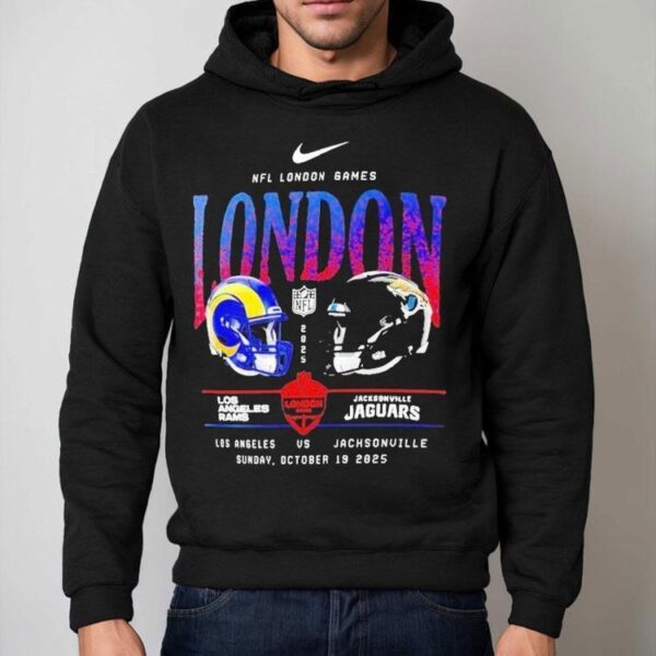 Los Angeles Rams Vs. Jacksonville Jaguars International Games London 2025 Nike Helmet Logo Shirts