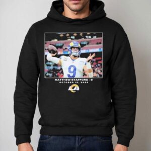 Matthew Stafford October Los Angeles Rams Nfl Flash Features Week Hoodie