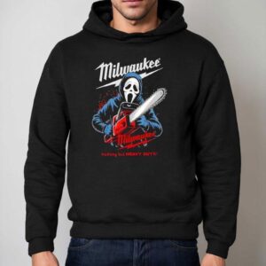 Milwaukee Tools Ghost Face With Chainsaw Halloween Hoodie