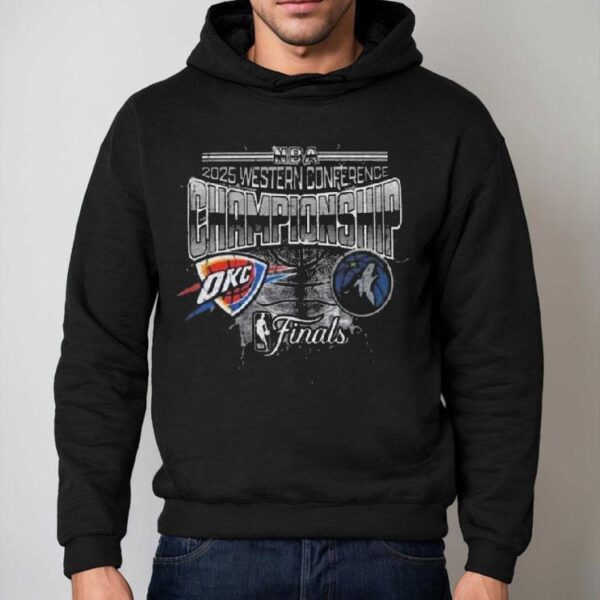 Oklahoma City Thunder Vs Minnesota Timberwolves Matchup Nba 2025 Western Conference Finals Lightning Shirt
