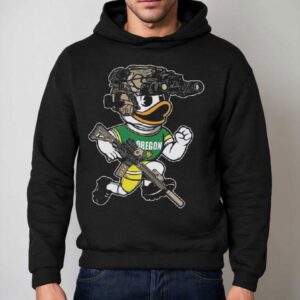 Oregon Duck Mascot Gun Otx Hoodie