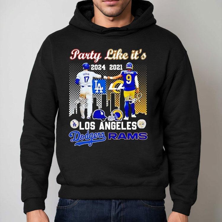 Party Like It’s Shohei Ohtani Los Angeles Dodgers And Matthew Stafford Los Angeles Rams Signatures Shirt Party Like It’s Shohei Ohtani Los Angeles Dodgers And Matthew Stafford Los Angeles Rams Signatures Shirt