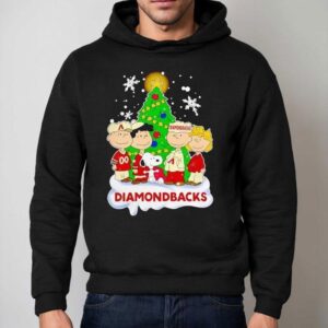 Peanuts Characters Arizona Diamondbacks Christmas Hoodie