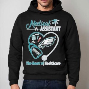 Philadelphia Eagles Medical Assistants The Heart Of Healthcare Stethoscope Heartbeat Shirt 2 Philadelphia Eagles Medical Assistants The Heart Of Healthcare Stethoscope Heartbea Hoodie
