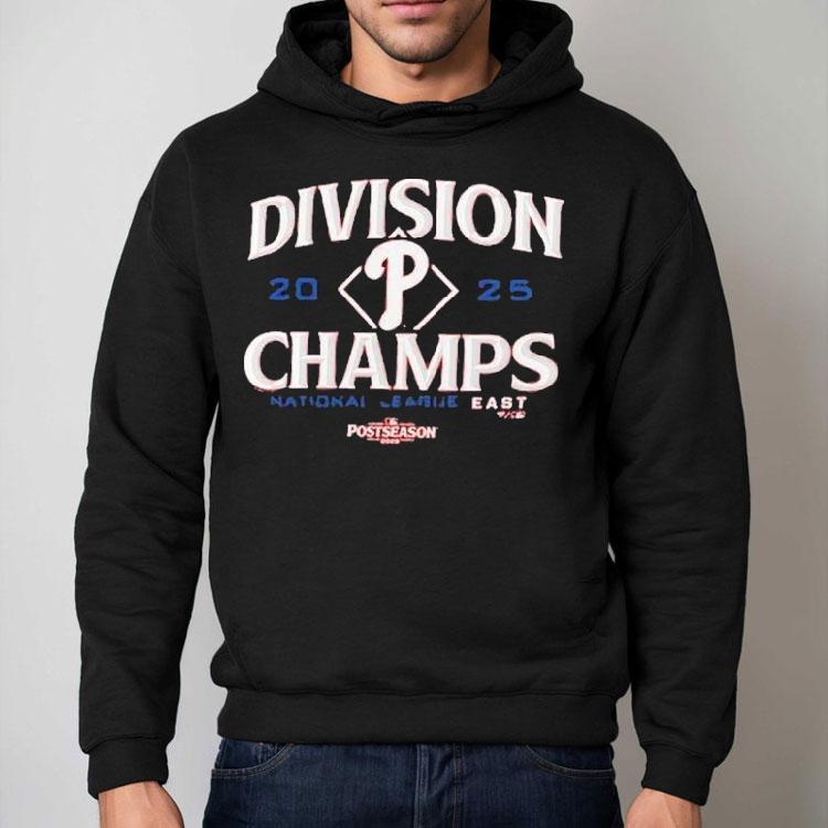 Philadelphia Phillies 2025 Nl East Division Champions Postseason Shirt Philadelphia Phillies 2025 Nl East Division Champions Postseason Shirt