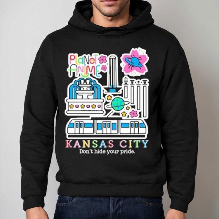 Planet Anime Kansas City Don’t Hide Your Pride Shirt Planet Anime Kansas City Don’t Hide Your Pride Shirt