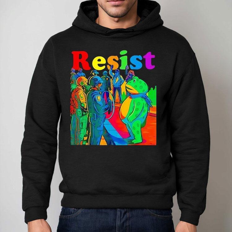 Portland Frog Resist Colors Shirt Portland Frog Resist Colors Shirt