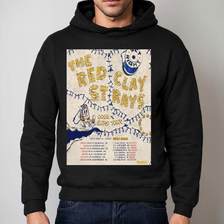 Red Clay Strays 2025 Euro Tour Shirt Red Clay Strays 2025 Euro Tour Shirt