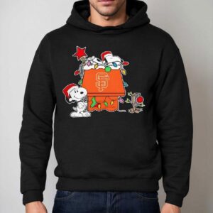 San Francisco Giants Christmas Snoopy Doghouse Shirt 2 San Francisco Giants Christmas Snoopy Doghouse Hoodie
