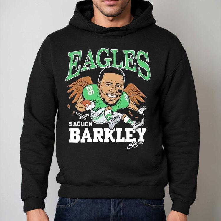 Saquon Barkley Philadelphia Eagles Football Signature Caricature Shirt Saquon Barkley Philadelphia Eagles Football Signature Caricature Shirt