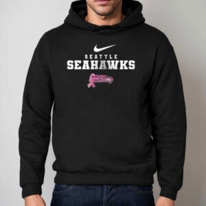 Seattle Seahawks No One Fights Alone Pink Out Breast Cancer Helme Hoodie