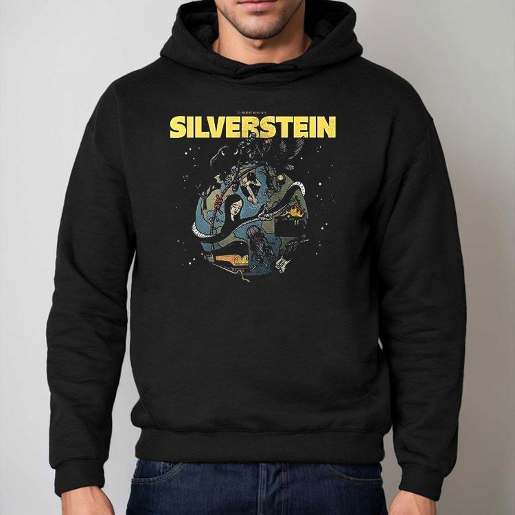 Silverstein 25 Years Of Noise Tour North American 2025 City Dates Shirt Silverstein 25 Years Of Noise Tour North American 2025 City Dates Shirt