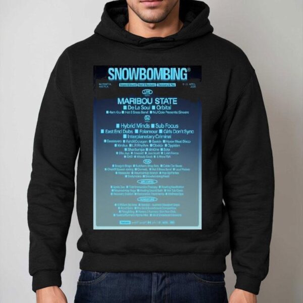 Snowbombing Mayrhofen, Austria April 6-11 2026 Concert Shirt