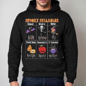 Spooky Syllables Teacher Funny Halloween Hoodie