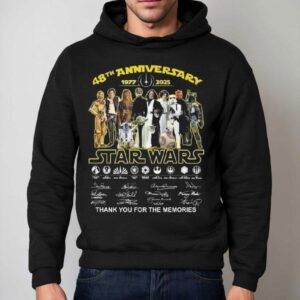 Star Wars 48th Anniversary Thank You For Memories Signatures Shirt 2 Star Wars Th Anniversary Thank You For Memories Signatures Hoodie
